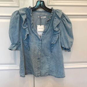 Zara Denim Top Size XS